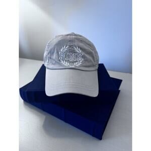 Victorias Secret PINK Womens Khaki Adjustable Strap Baseball Cap One Size